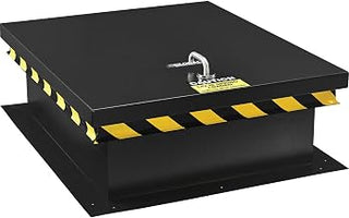 Global Industrial Galvanized Roof Access Hatch, 14 Gauge Steel, Black
