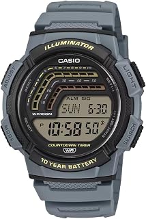 Casio #W86-1V Men's Standard 50M Chronograph Alarm Digital Watch with Luminous Light