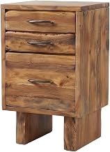 Starlight Canyon Home Solid Acacia Wood Filing Cabinet with Live Edge Drawers, Rustic Vertical File Cabinet for Home Office Storage