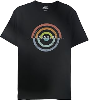 Skechers Womens Rainbow Sunset Graphic T-Shirt