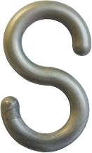 Mr. Chain S-Hook, Acetal Copolymer, 1.5", Silver, 10/Pk
