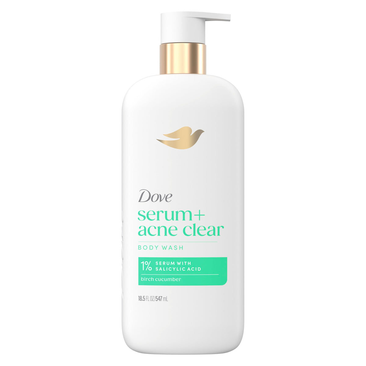 Dove 18.5 Fl Oz (Pack of 1) / White / Acne Clearing Body Washes