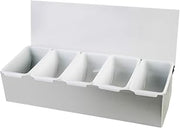 Thunder Group Stainless steel 5 compartment condiment dispenser, comes in each