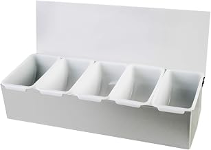 Thunder Group Stainless steel 5 compartment condiment dispenser, comes in each