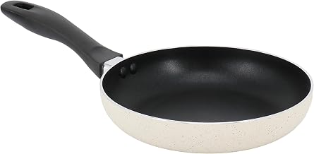 Oster Clairborne 9.5 Inch Round Nonstick Aluminum Frying Pan in Linen