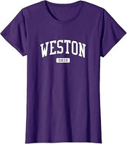 Weston Ohio OH Vintage Athletic Sports Design T-Shirt