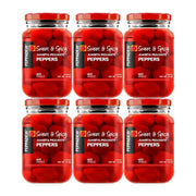 Peppers - Hot - Value Bundle of 6 (84 ounce) by PEPPADEW – 14 Ounce (Pack of 6), Pack of 6, Model Peppadew Peppers - Hot - Value Bundle of