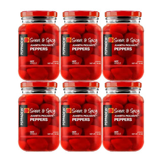 Peppers - Hot - Value Bundle of 6 (84 ounce) by PEPPADEW – 14 Ounce (Pack of 6), Pack of 6, Model Peppadew Peppers - Hot - Value Bundle of