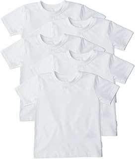 Gerber Baby & Toddler 5-Pack Solid Short Sleeve T-Shirts Jersey 160 GSM