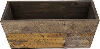 G.E.T. Enterprises Reclaimed Wood 11.75" x 5.75" Rectangular Reclaimed Wood Crate / Riser Wood Reclaimed Wood Crates & Trays Collection WB-1260-RWD (Pack of 1)