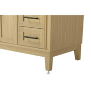 36" Single Bathroom Vanity in Honey Brown by Elegant Kitchen and Bath – unspecified, Aluminum, Brown, Model VF82536MHB