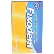 Denture Adhesive Powder Extra Hold - 1.6 oz by Fixodent – White, Pack of 5, Model 07666072536
