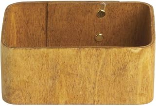 American Metalcraft PWS4 Poplar Wood Sugar Packet Holder, Natural, 4-Inches