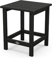 Polywood Long Island 18" Side Table, Black