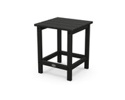 Long Island 18" Side Table by Polywood – 18", High Density Polyethylene, Black, Model ECT18BL