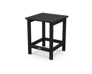 Long Island 18" Side Table by Polywood – 18", High Density Polyethylene, Black, Model ECT18BL