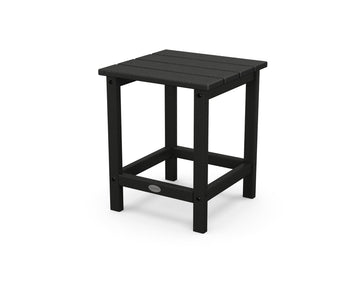 Long Island 18" Side Table by Polywood – 18", High Density Polyethylene, Black, Model ECT18BL