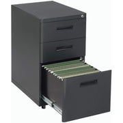60" W x 24" D x 30" H Office Pedestal Desk with 3 Drawers by Global Industrial – 60"W x 24"D x 30"H, steel, Maple, Model 670073CH