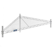 Triangle Shelf by Nexel – 18"L x 25"W x 1.5"H, Alloy Steel, Chrome, Model ST18C