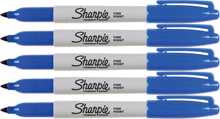 Blue Markers by Sharpie – 1 Count (Pack of 5), Blue, Pack of 5, Model shabl002