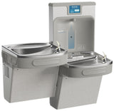 Filtered Bi-Level Fountain & EZH2O Bottle Filler by Elkay – Bi-Level, 3000 gallons, Steel, Stainless Steel, ABS Polycarbonate, Light Gray, Model LZSTL8WSLK