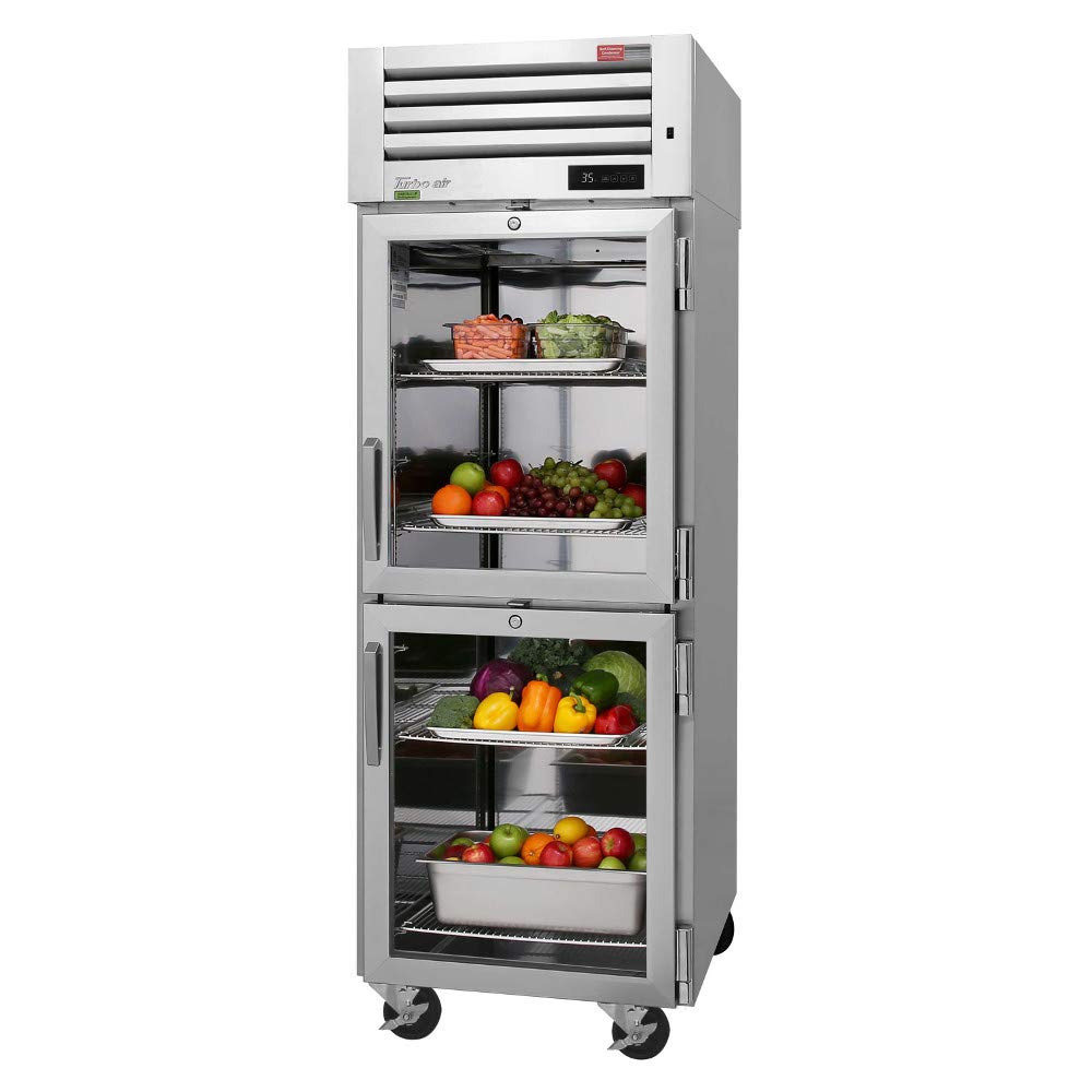 Pro Series Single Section Reach-In Refrigerator by Turbo Air – 24.8 cubic_feet, Model PRO-26-2R-G-N