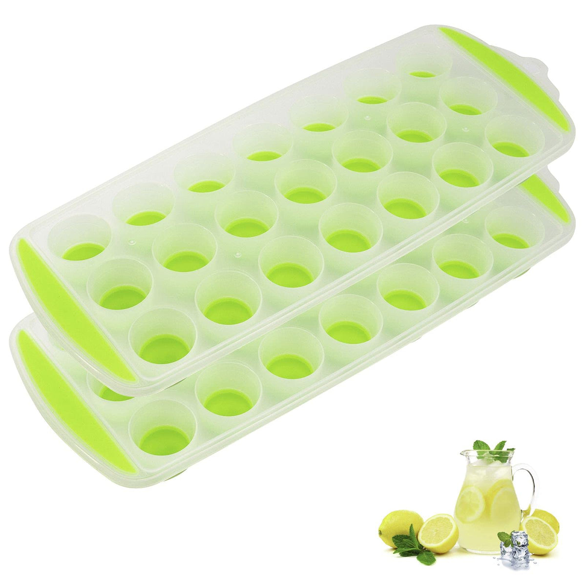 Ice Cube Tray by Westmark – Polypropylene TPE, Transparent, Green., Model 52112270