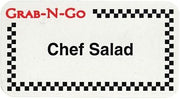 HUBERT "Chef Salad" Labels Grab-N-Go Food Information Labels - 1 3/4"L x 7/8"H, 1000 Per Roll
