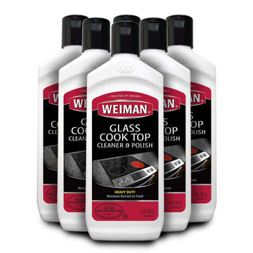 Glass Cook Top Cleaner 10 fl oz - 6 pack by Weiman – 10 Ounce (Pack of 6), Pack of 6, Model 38_WEI
