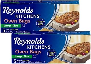 Reynolds Oven Cooking Large Size for Meats & Poultry (up to 8-Pounds) (5 Count, Pack of 2)