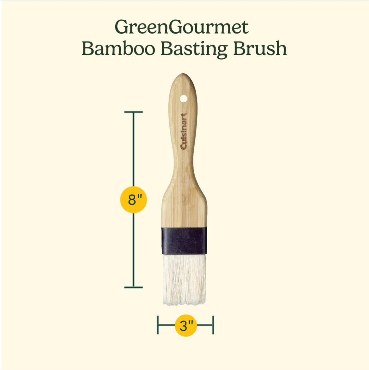 Cuisinart Bamboo / Bamboo Basting Brush / 1 Pastry Brushes