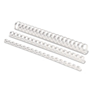 Fellowes 100 Count (Pack of 12) / 1/2" White 100Pk / White Combs & Spines