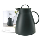 Dan 1-Liter Carafe by Alfi – 33.8 Ounces, 1 liters, Polypropylene, Black, Model 935020100