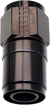Fragola Fitting, Hose End, Crimp-On, Straight, 16 an Hose Crimp to 16 an Female, Aluminum, Black Anodize, Each