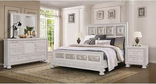 Penta White/Champagne 4-Piece Bedroom Set, King