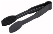 Winco 6" / Flat / Black Tongs