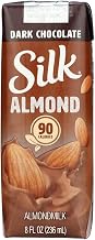 Silk Dark Chocolate Pure Almond Milk, 8 Ounce -- 18 per case