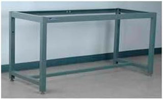 Fixed Height Box Tube Workbench Frame, 40" W X 27" D X 30-1/4"H, Gray