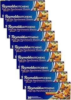 Reynolds Kitchens Pop-Up Parchment Paper Sheets, 10.7x13.6 Inch, 30 Sheets (Pack of 9)