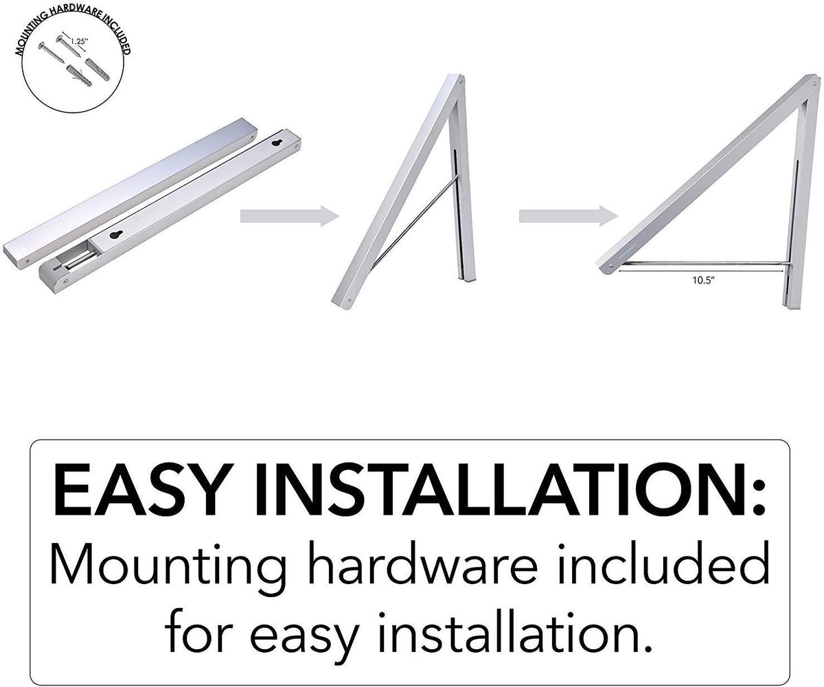 Stock Your Home Chrome / 1 Rack / 1 Coat Hangers