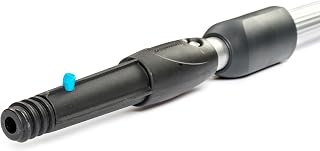 Carlisle FoodService Products Telescoping Aluminum Handle, 30' Extension Pole 4-Sections, European Tapered, Standard Thread with Locking Joints for Window Washing, Adjusts from 54" to 30'