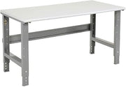 Global Industrial Adjustable Height Workbench C-Channel Leg, 72" W x 36" D
