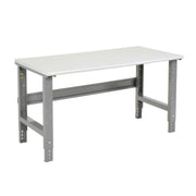 Adjustable Height Workbench C-Channel Leg by Global Industrial – 36"L x 72"W x 3"H, Steel, Gray, Model 250227