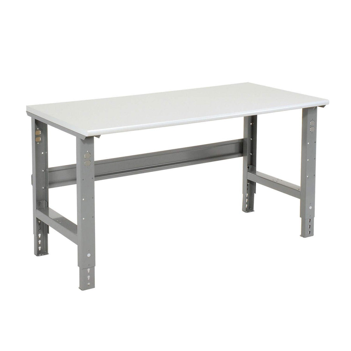 Adjustable Height Workbench C-Channel Leg by Global Industrial – 36"L x 72"W x 3"H, Steel, Gray, Model 250227