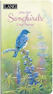 Lang, Songbirds 2 Year 2026 Planner, 3.63'' X 6.5'', Weekly Calendar with Stapled Binding