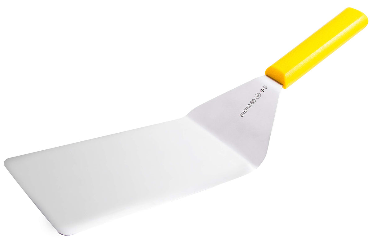 5600 Series Turner - 8 x 4 Inch Food Service Grade Stainless Steel Blade with Ergonomic Non-Slip Yellow Handle - Perfect for Turning by Mundial – 8x4 inch, Model Y5682