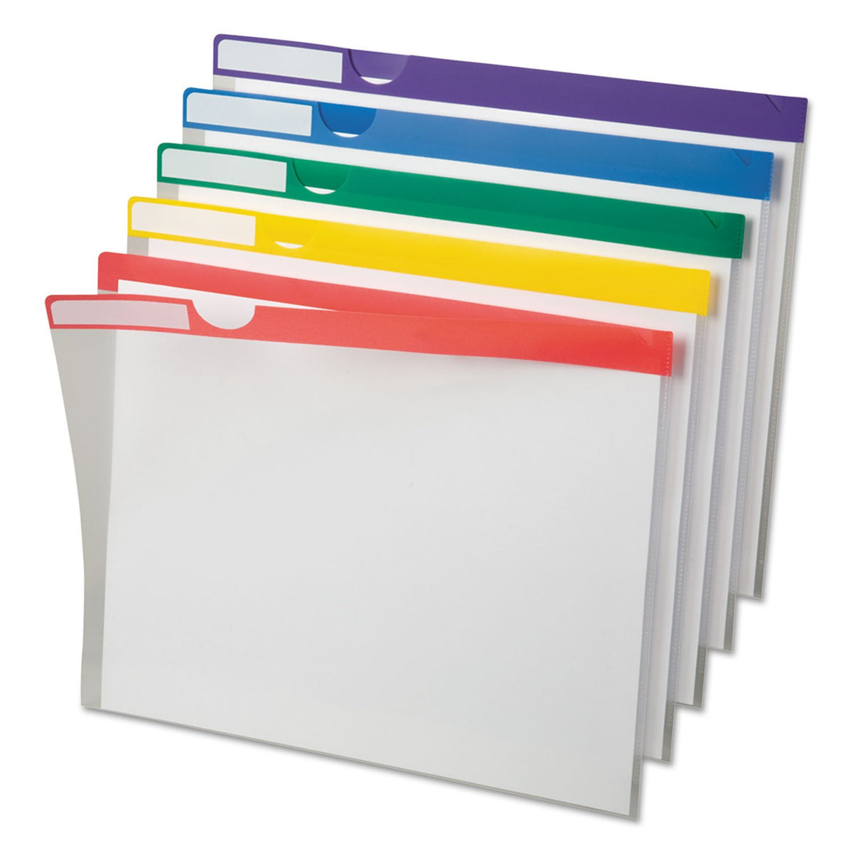 Clear Poly Index Folders by Pendaflex – Letter, Polypropylene (PP), White, Pack of 12, Model 50981