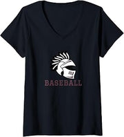 Women's Curtis High School Warriors Baseball V-Neck T-Shirt