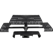 46" Square Steel Slat Picnic Table by Global Industrial – Alloy Steel, Black, Model 271673