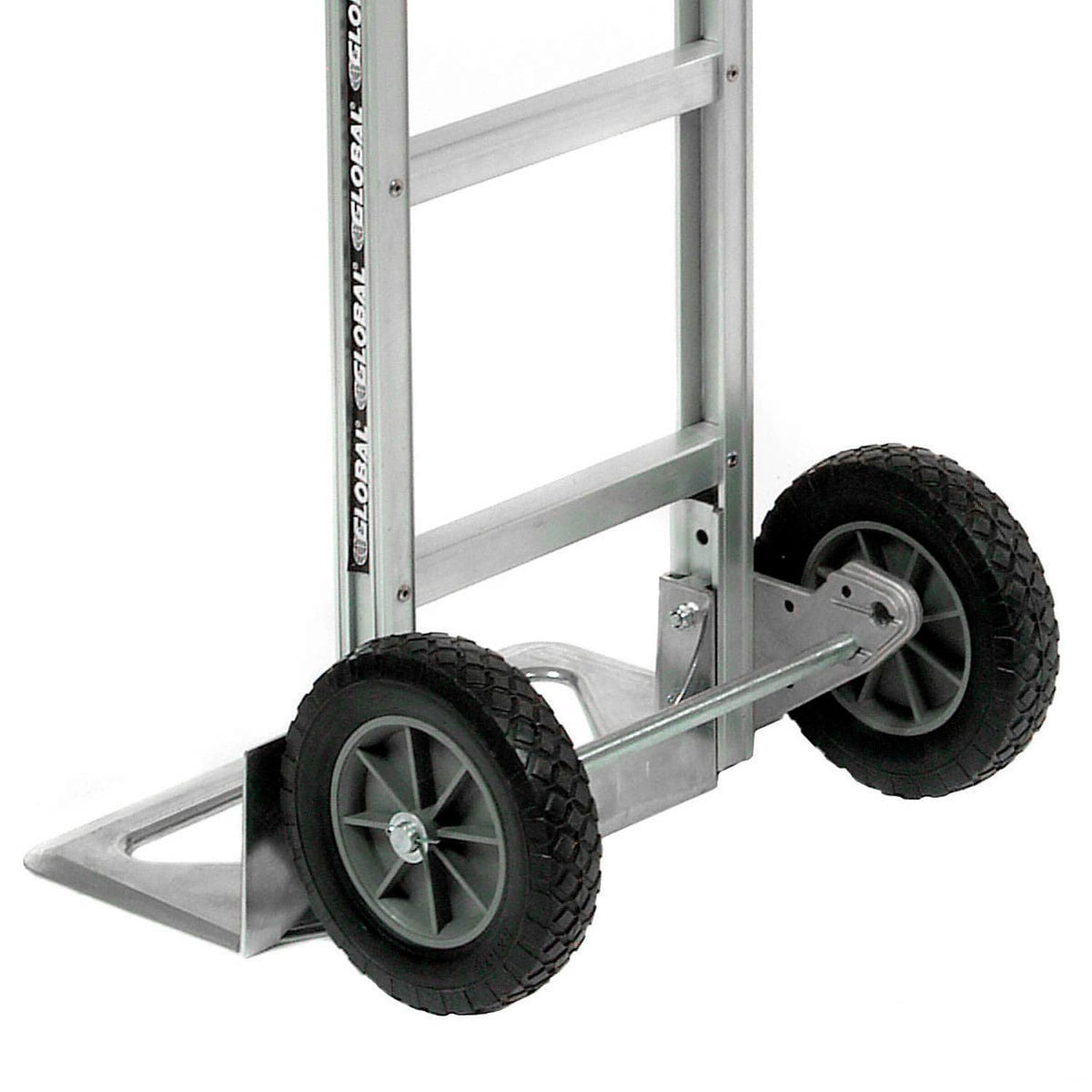 Aluminum Hand Truck Loop Handle by Global Industrial – 40"L x 18"W x 51"H, Aluminum, Gray, Model 168266